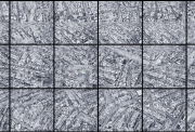 Alain JOSSEAU,  Time surface 4 : collateral murder  2011 Aquarelle sur papier  240 x 480 cm Suite de 18 aquarelles sous verre (80 x 80 cm)